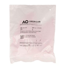 American Orthodontics Ligatures Uni-Stick Pink | 40 Sticks/960 Per Pkg | Made in the USA | Hypo-Allergenic, Non-Latex, Medical Grade Polyurethane Elastic Bands | .045 Inner / .115 Outer Diameter
