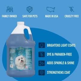Bio-Groom Super Whitening Dog Shampoo - Whitening Pet Shampoo, Dog Bathing Supplies, Puppy Wash, Grooming Supplies, Cruelty-Free - 12 fl oz 1-Pack