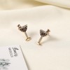 Firopia Coffee Martini Stud Earrings for Women | Mini Espresso
