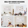 VEVOR 36"x24" White Cork Board with Linen Surface – Stylish