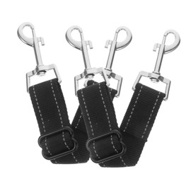 CIYODO Reflective Connector 2pcs Safety Clip Leash Safety Strap Double Clip Small Replacement Adjustable Chain Car