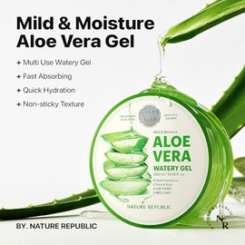 Nature República Soothing & Humedad Aloe Vera 92% Gel 300 ml x 2ea Corea cosméticos