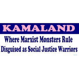 GOP Anti Kamala Harris Political Bumper Sticker Kamaland