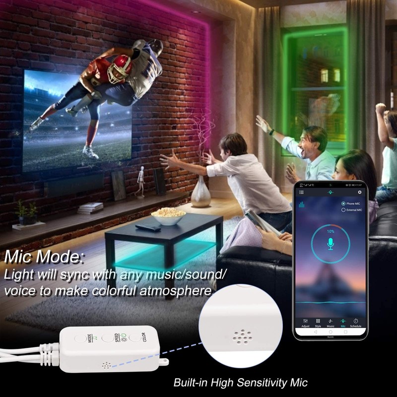 Sunity Bluetooth LED Strip Control with Power Supply (2 Ports