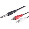 1aTTack.de 5 x 1.5 m Black Jack Plug 6.3 mm