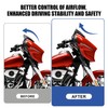 PSLER 5" Wave Windshield Windscreen Wind Splitter for CVO Street