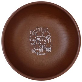 Marimocraft DBSJ-054 All Miffy Round Plate, S, Brown, Φ5.9 x H1.6 inches (15 x 4 cm)