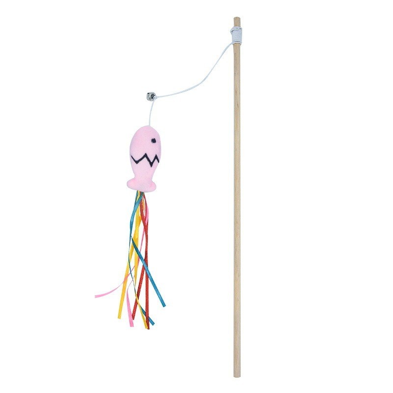 Cat Toy Wand Interactive – Fashion Cat Wand Toy Natural