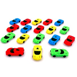 JZK 18 Novelty Eraser Set Racing Car Model Toy Guest Gift Gifts for Birthday Party Festival New Year Christmas