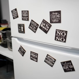 JennyGems Probably Late for Something Fridge Magnet, Locker Decor, 3 x 3 Inch