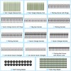 300pcs Carp Fishing Swivel Snaps Kit Mixed Various Matte Black