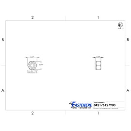 Fastenere Nylon Insert Hex Lock Nuts - #8-32 (250-Pack) Solid Brass Alloy Steel Grade 360, Plain Finish, Corrosion-Resistant, Durable Multi-Use Hardware Nuts - Secure Fastening w/Hex Socket Drive