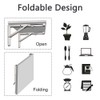 TopHomer Folding Shelf Brackets,Heavy Duty Metal Collapsible Triangle Shelf Bracket,