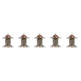Perky-Pet Copper Panorama Bird Feeder 312C (5-(Pack))