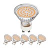 CQTLED GU10 LED Light Bulbs 5W,Warm White 2700K, 500LM,110-220V,120°Wide Angle,Replaces