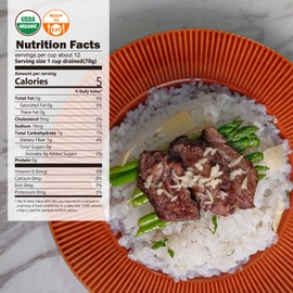 YUHO Organic Konjac Shirataki Rice, Low Carb Pasta 38.09 Oz (1080 g), USDA Organic Healthy Noodle (6 Pack Inside), Keto and Paleo Friendly, Low Calorie, Sugar Free, Vegan, Ready to Eat