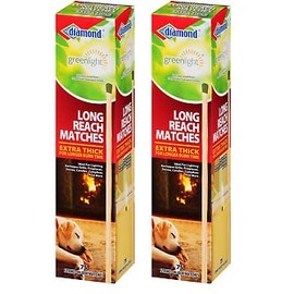 2 set - of 2 Pack Diamond Long Reach Matches 75 Count, Multi-purpose