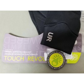 kenan new mens kenan dynamic fit touch screen UR black stretch gloves.
