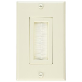 Vanco 120815X Decor Style Brush Bulk Cable Wall Plates, Almond (VAN-120815X)