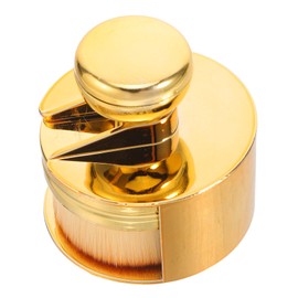 Gatuida Portable Brush Record Care Brush Record Clean Brush Vinyl Records Cleaning Brush Vinyl Remover Stylus Brush Vinyl Handheld Portable Cleaning Brush Vinyl Clean Brush Golden Nylon