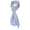 TigerTie Satin Scarf in Blue / White / Grey /