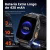 ESFOE Reloj Inteligente Hombre,1.91" HD Smartwatch con LED Linterna, Llamadas