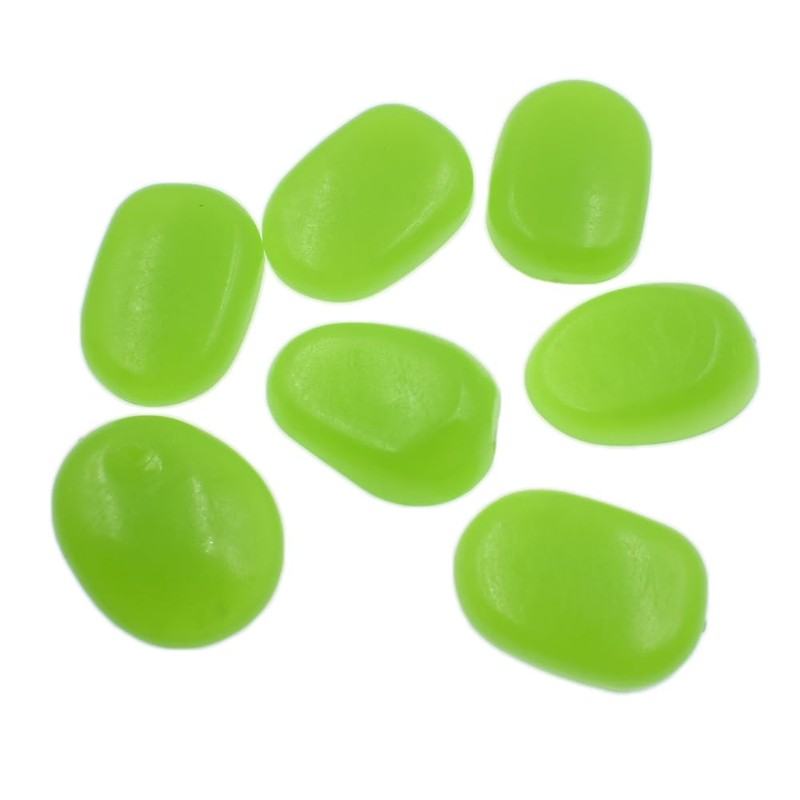 QTTLLI 20Pcs 4.5CM Large Glow Pebbles Glow in The Dark