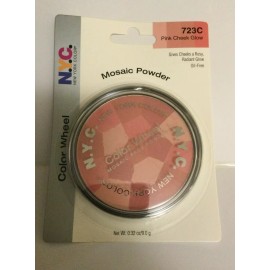 NYC New York Color Color Wheel Mosaic Face Powder 723C Pink Cheek Glow SEALED