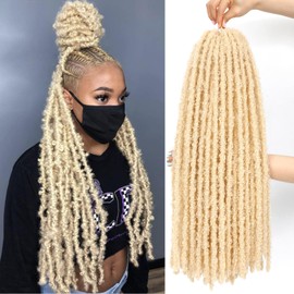 Forevery Butterfly Locs Crochet Hair 24 Inch Distressed Locs Crochet Hair for Black Women 6 Packs Fairy Butterfly Crochet Locs (24 Inch-6 Packs-613#)