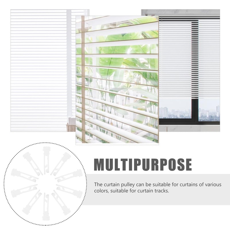 Angoily 20PCS Vertical Blind Stem Replacement, Vertical Blind Carrier Stems,