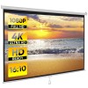 Segawe 100" Projector Screen Pull Down Manual 16:10 HD Wall