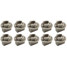 10 pcs PCB Bulb Socket, Gray, for W2.1x9.5d Wedge Bulbs (for 158, 194, 555 etc)