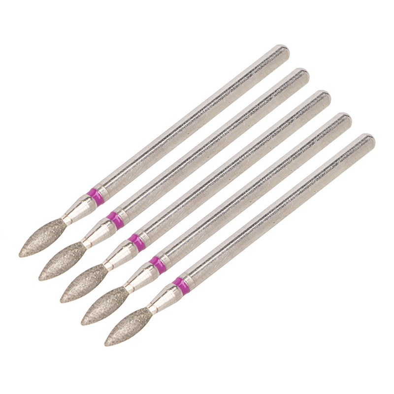 50pcs Flame Nail Drill Bit Carborundum Cuticle Remover Bits Kit