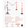 VEVOR 3 Pack Traffic Delineator Posts, 34 in Traffic Safety