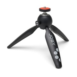 JOBY HandyPod 2, Table Top Tripod with BallHead, Handheld Tripod, Phone Tripod for Smartphones, Action Cam and Mirrorless Cameras or Devices up to 1.0Kg (2.2lbs), Black