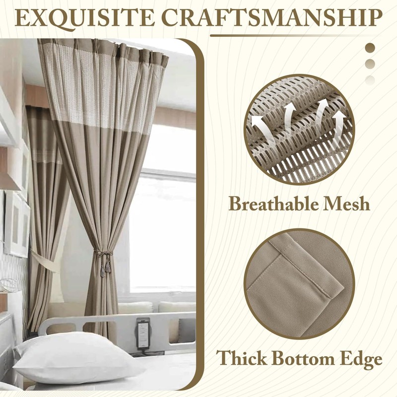 Hospital Room Divider Curtain, Medical Privacy Screen Room Divide with