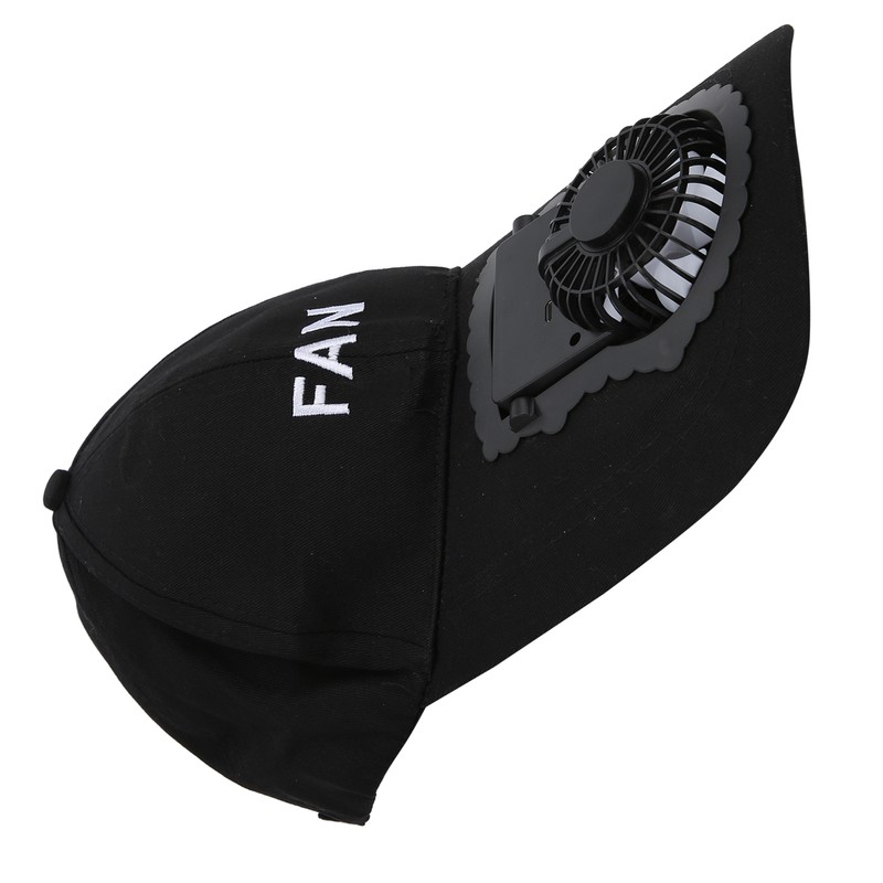 Portable USB Rechargeable Fan Hat Adjustable Adult Unisex Sun UV