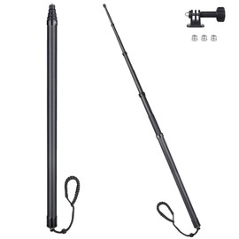 ARTCISE Extra Long Carbon Fiber Selfie Stick 5.1m Extendable, Lightweight High Strength Monopod with 1/4" Universal Screw for Action Cameras, 360 Cameras & Smartphones
