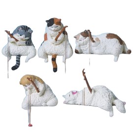 Fishing Biyori 5 Chubby Cat Squisher x 5 Complete Set of 5 Types Full Comp Capsule Toy