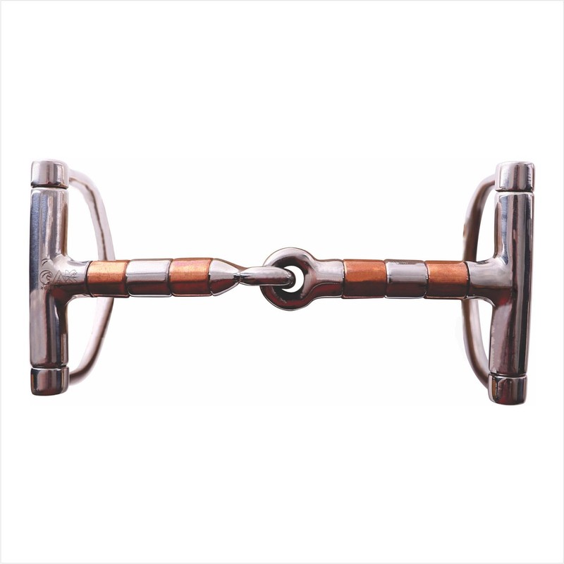AK D-Bit with Cooper Roller Mouth with Single Joint Horse