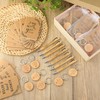 Yeaqee 160 Pcs Christian Gifts Retractable Bamboo Pen Bible Verse