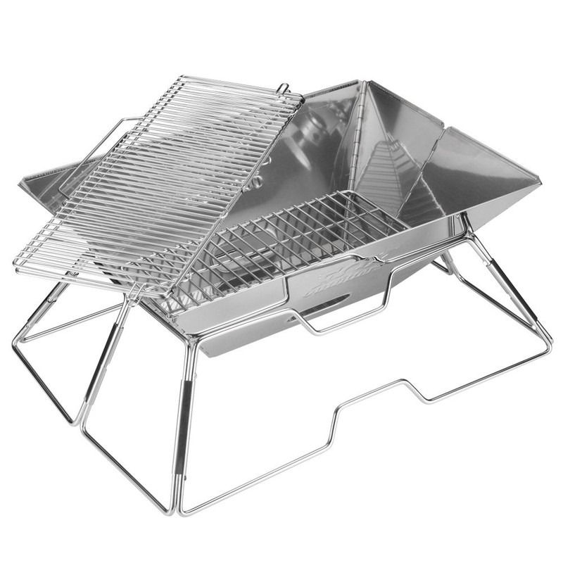 Quick Grill Large: Portable Camping Charcoal Grill with Carrying Bag