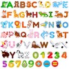 JoyCat Wooden Kids Magnets – 26 Cute Animals, Alphabet Uppercase