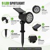 9-LED RGB Solar Spot Lights for Outdoor Landscaping – IP65