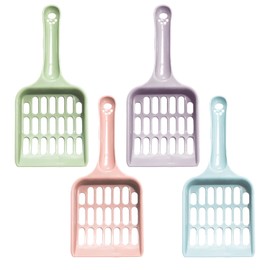 GDFHBD 4 Pieces Of Cat Litter Shovel, Plastic Cat Feces Shovel, Grid Cat Litter Shovel, Pet Cleaning Supplies.