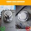 Rebvugr 2PCS Car Battery Post Terminal Shims, Battery Terminal Adapter,