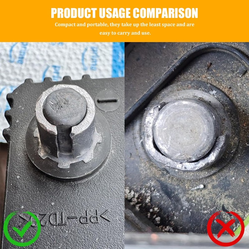 Rebvugr 2PCS Car Battery Post Terminal Shims, Battery Terminal Adapter,