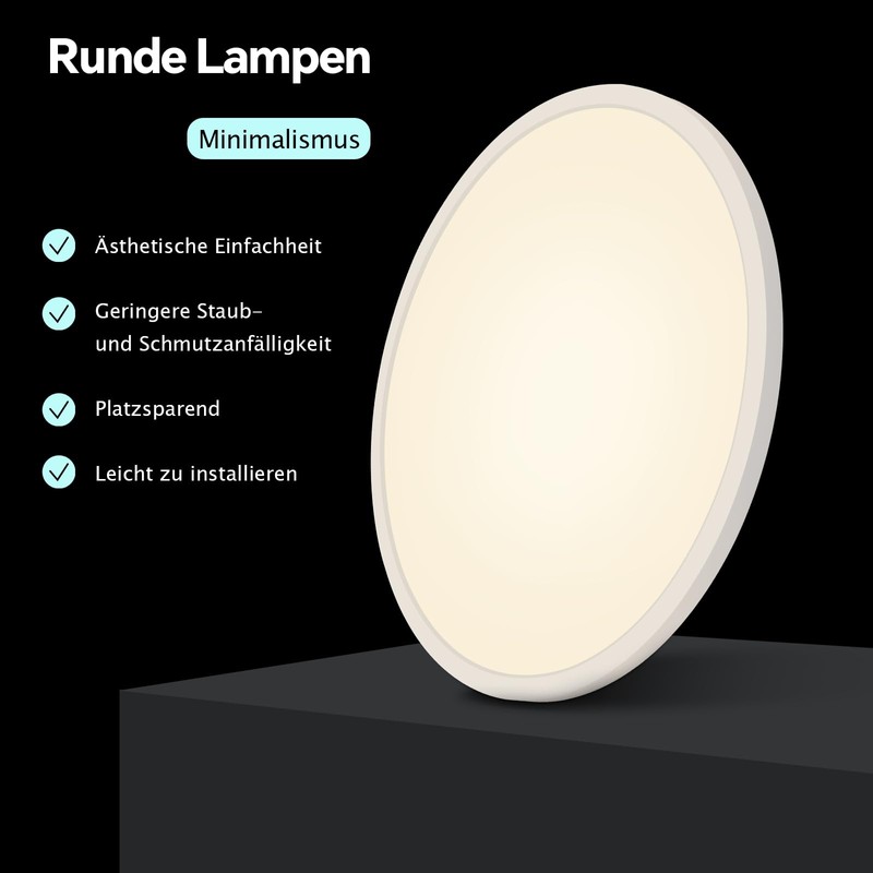 BAYHT LED Ceiling Light Flat 30 x 30 cm 21