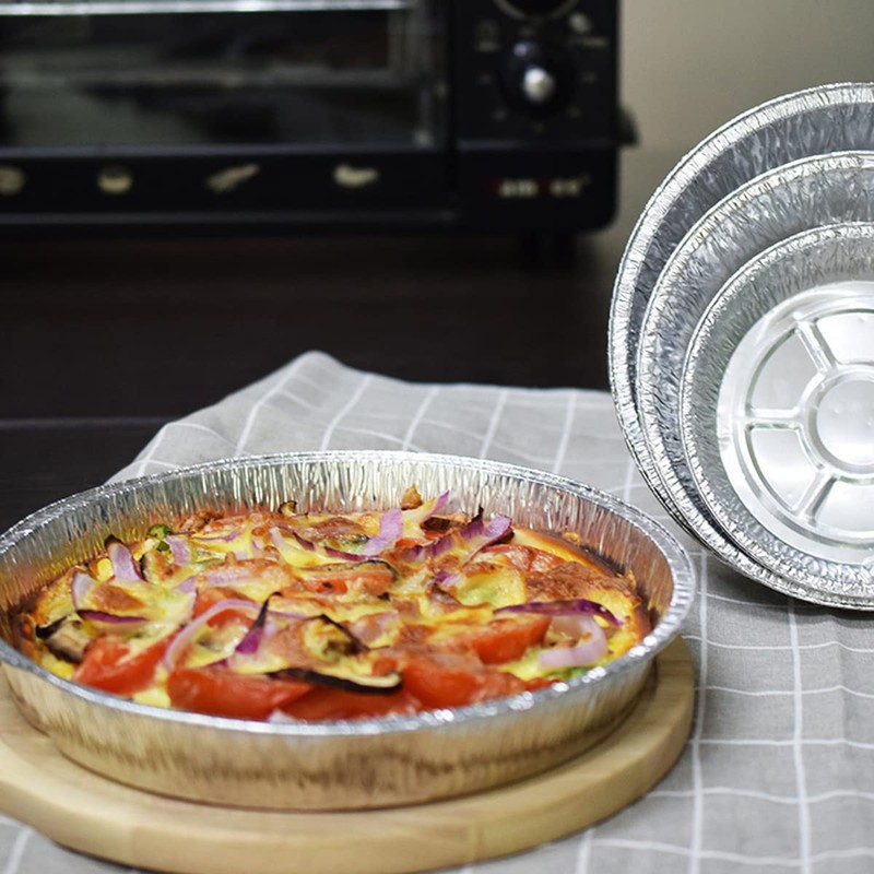 Waytiffer 9" Pie Pans (30pack) - Disposable Aluminum Foil Pie