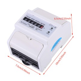 6-Digit Electric Meter 1 Phase 2 Wire KWh Meter Electricity Sub Meter Electricity DIN Rail Electronic Energy Meter 10A